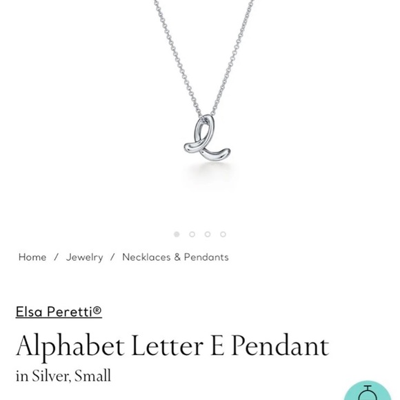 ❌SOLD❌Tiffany & co. Elsa Peretti letter E pendant - Picture 2 of 8